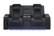 U8000 Pwr Console Rec Loveseat with PHR, LED and Speaker