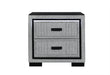 Isabella Grey Nightstand with LED