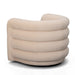 Curves Performance Velvet Swivel Accent Chair - Home And Beyond