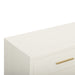 Dani 62" Cream Faux Shagreen 6-Drawer Dresser - Home And Beyond
