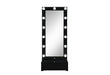 Ella Black Narrow Tall Mirror with Drawer and Speaker