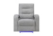 U6611 Grey 15 Power Recliner with LED