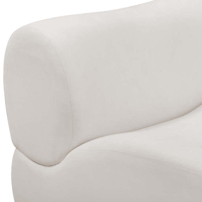 Zenith 5-Piece Contract-Grade Upcycled Fabric Cream Modular Sectional