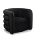 Curves Performance Velvet Swivel Accent Chair - Home And Beyond