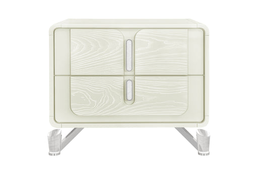 Lyra Beige Nightstand with USB