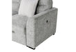 U9401 Nickel Sofa Bed Sectional with 3 Pillows and Ottoman