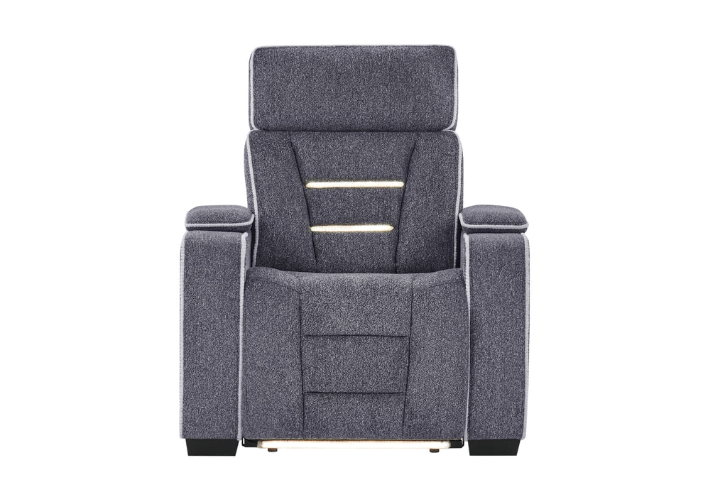 U1895 Grey P2 Recliner with IS and LED