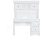 Pompei Metallic White Bookcase Twin Bed with LED