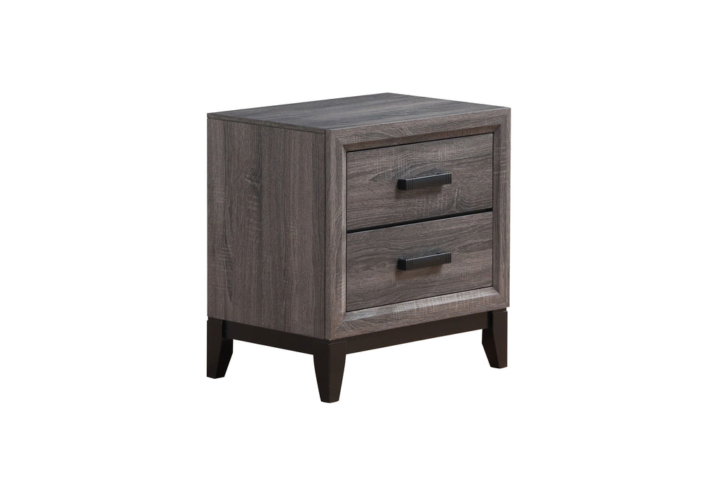 Kate Grey Queen Bed, Dresser, Mirror, Chest and 2 Nightstands