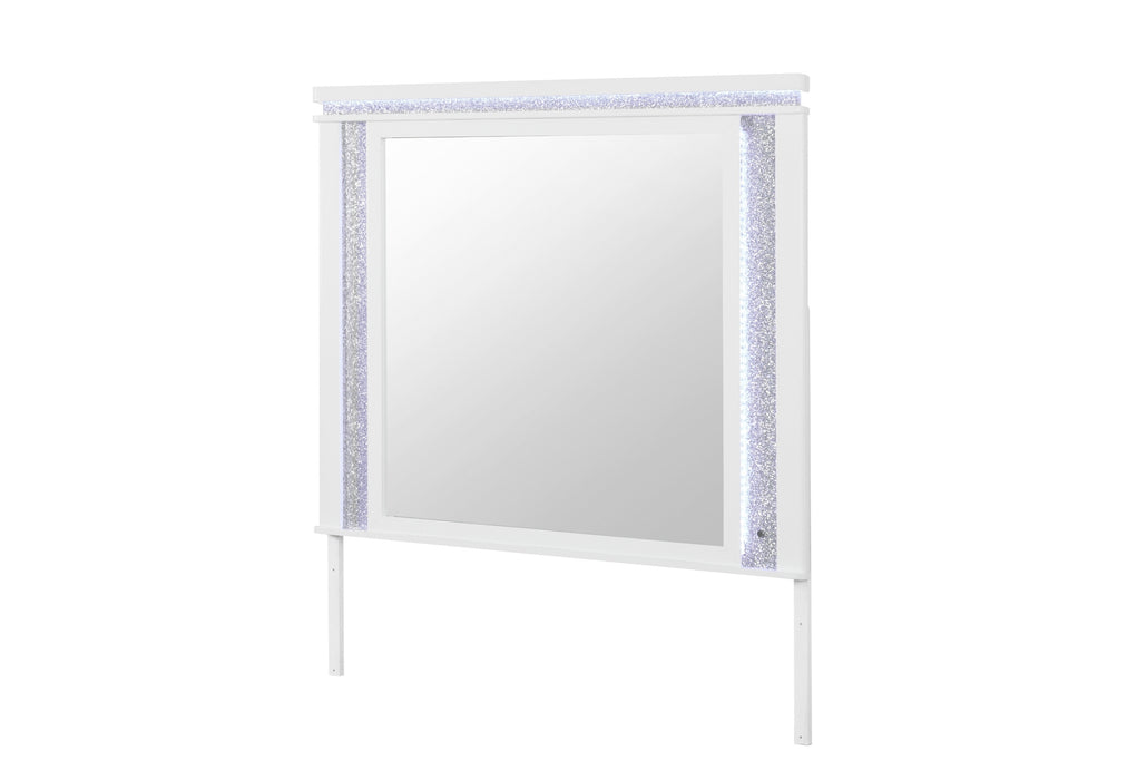 Alina White Mirror with LED