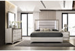 Zambrano White Bed with LED