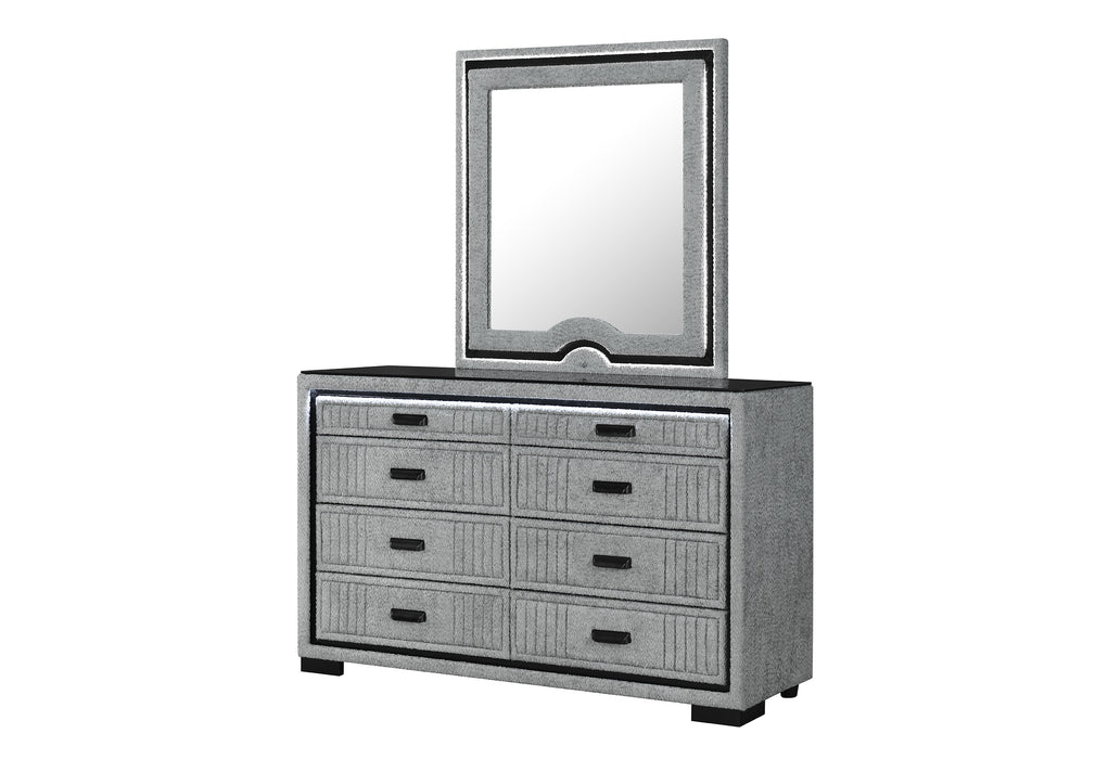 Isabella Grey Mirror with LED