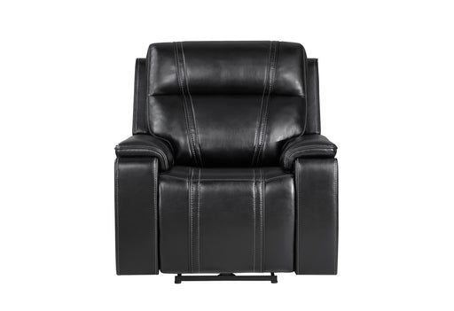 U8880 Black Leather Power Recliner