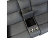 U6026 Grey Pu 46A Console Reclining Loveseat with LED and Speaker