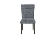 D86 Grey Dining Chair with Brown Legs