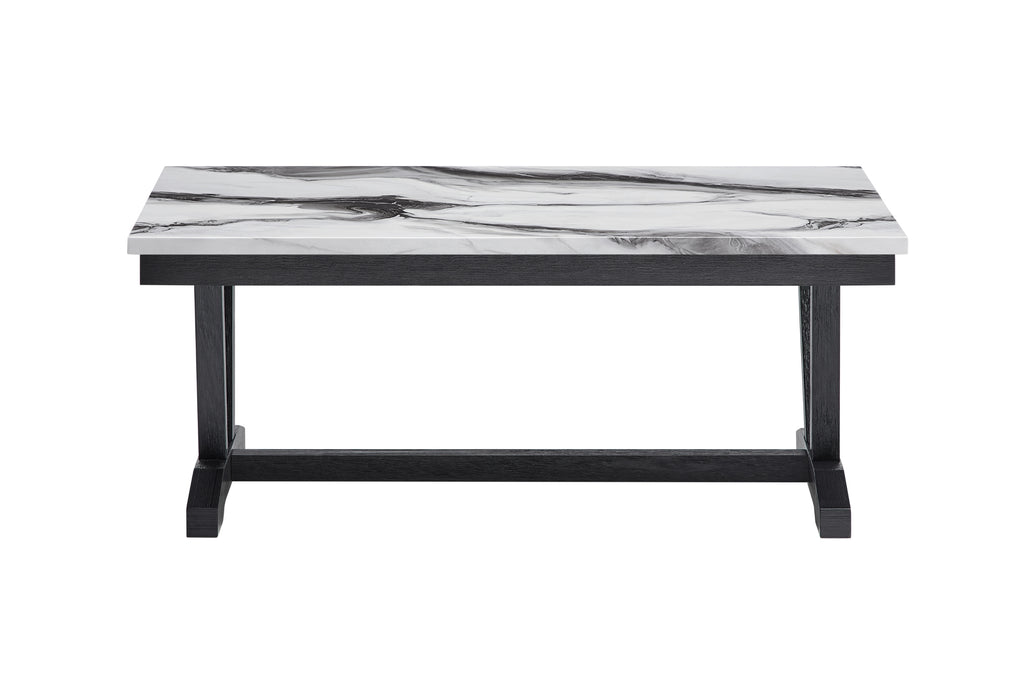 T1319 Blk/Wht Coffee Table