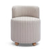 Hakuna Black and White Striped Linen Desk Chair - Home And Beyond