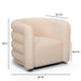 Curves Performance Velvet Swivel Accent Chair - Home And Beyond