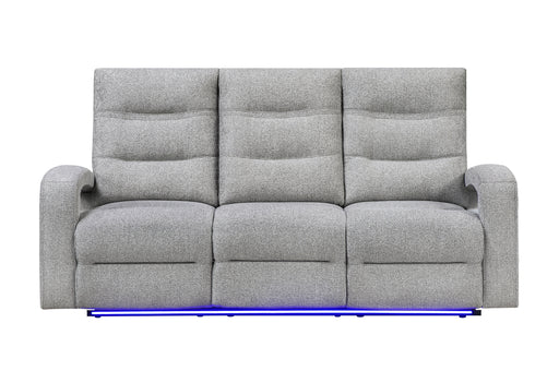 U6611 Grey 15 Power Reclining Sofa with LED