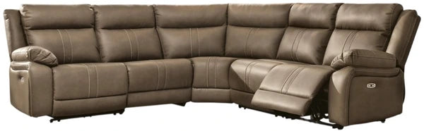 Max-Momentum 5-Piece Biscotti Zero Gravity Power Reclining L-Shape Sectional