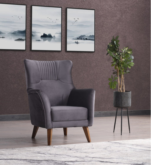 Alyans Living Room Armchair, Anthracite - Home And Beyond