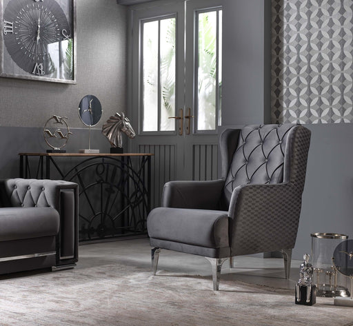 Bolivya Living Room Armchair, Grey - Home And Beyond