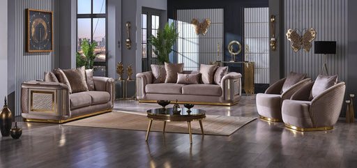 Elegance Living Room Armchair, Beige - Home And Beyond