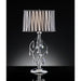 Arya Black/Chrome Table Lamp, Hanging Crystal image
