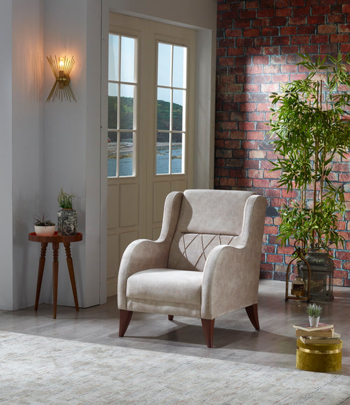 Lizbon Living Room Armchair, Cream - Home And Beyond