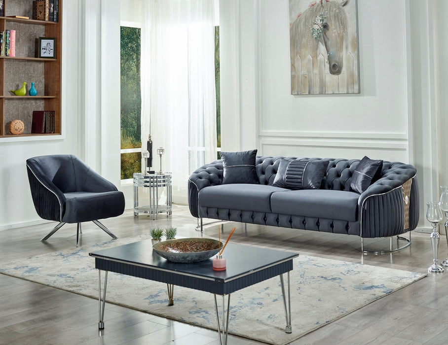 Lucas 3 Seat Sofa, Grey - Home And Beyond