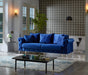 Riva 3 Seat Sofa, Dark Blue - Home And Beyond