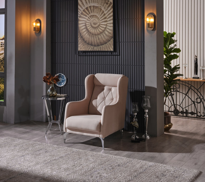 Riva Living Room Armchair, Cream