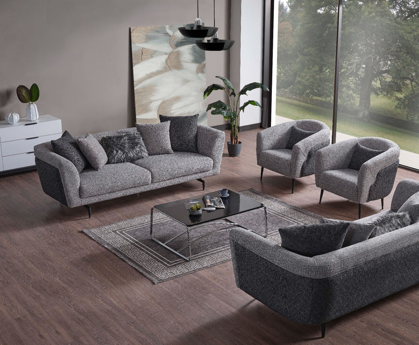 Modena 3 Seat Sofa, Grey - Home And Beyond