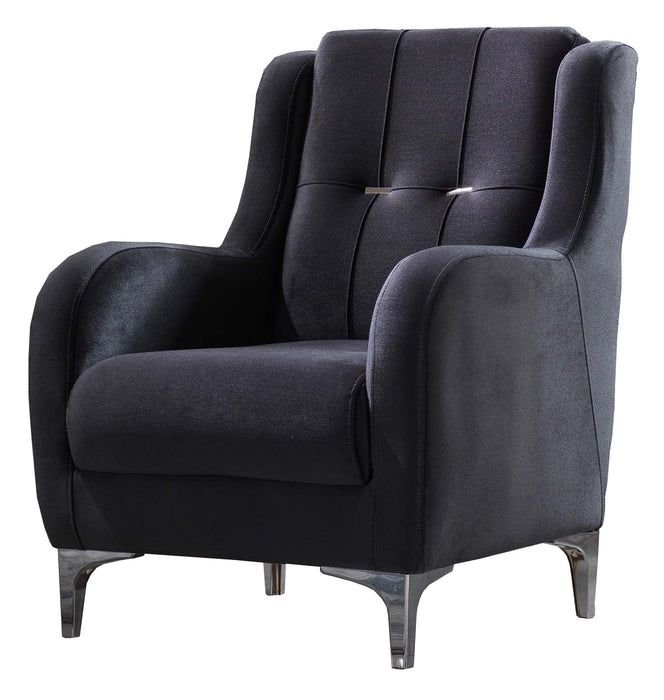 Alice Living Room Armchair, Anthracite - Home And Beyond