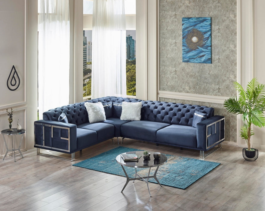 Puzzle Sectional, Dark Grey