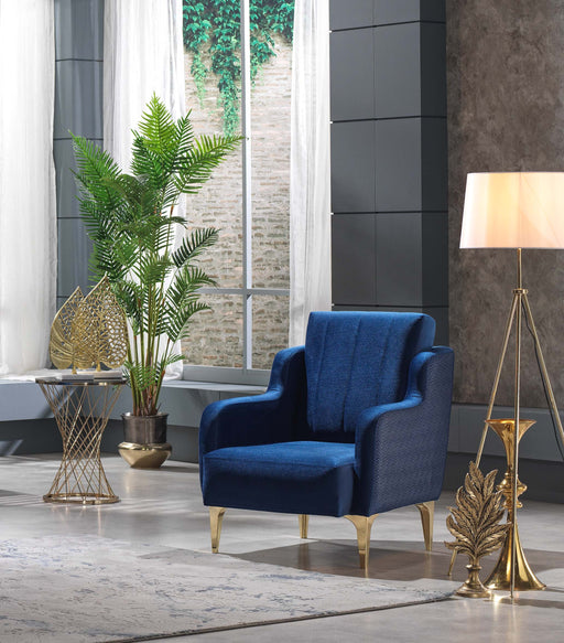 Toledo Living Room Armchair, Navy Blue - Home And Beyond